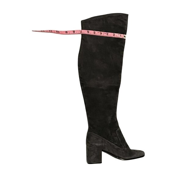 Vince grey suede, Knee high boots, Dark gray, Size 6M - Picture 8 of 10